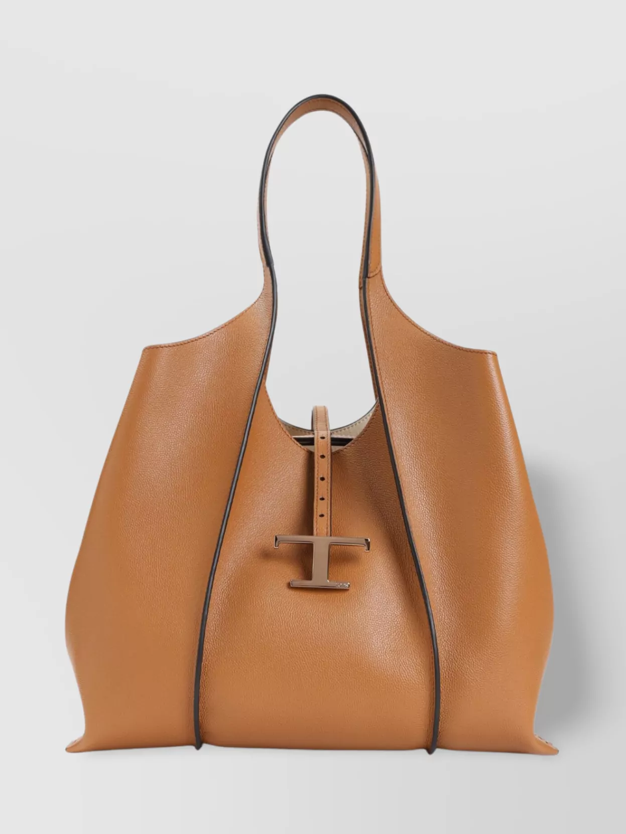 Tod's Structured Top Handle Tote Bag In Brown