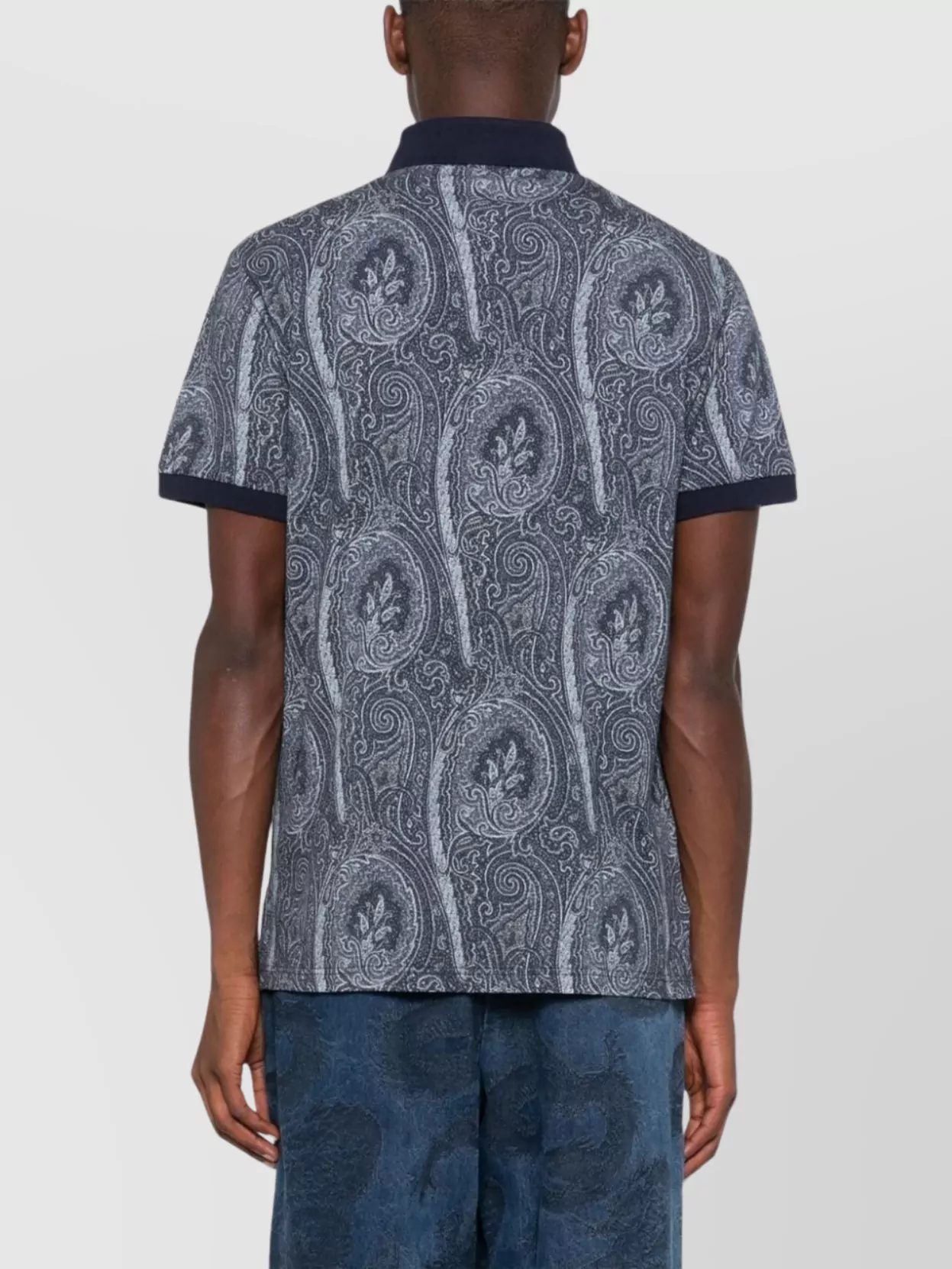 Etro Paisley Print Polo Collar T-Shirt