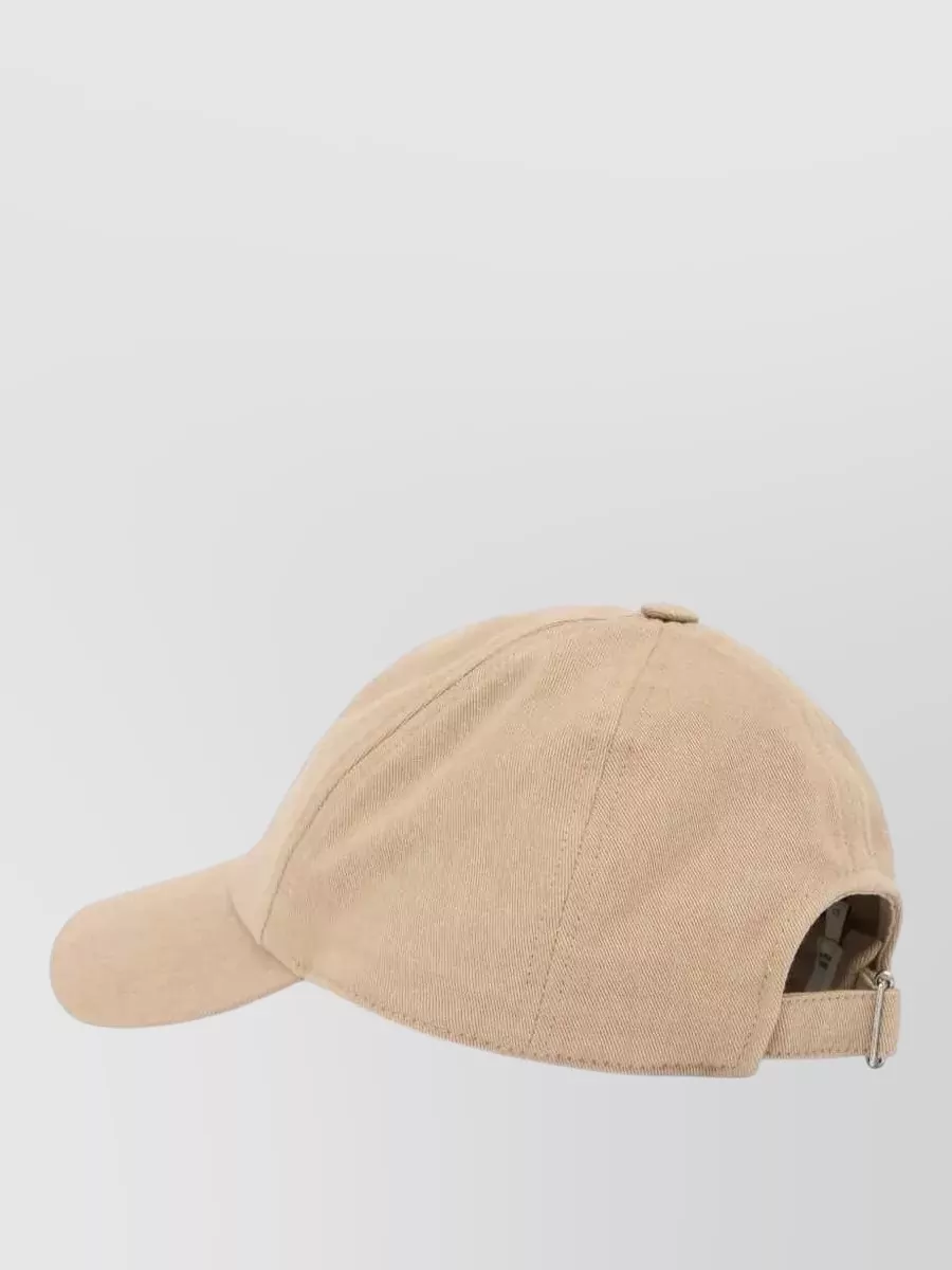 Isabel Marant Tomas Embroidered Baseball Cap Cotton Six Panel