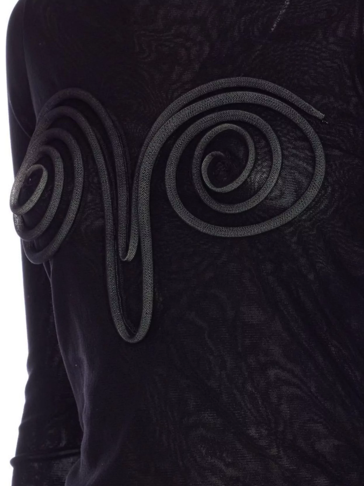 Jean Paul Gaultier Spiral-detail Long-sleeve Top