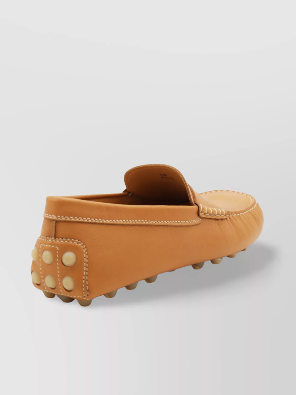 Tod's Penny Strap Loafers With Round Toe And Stitch Detailing