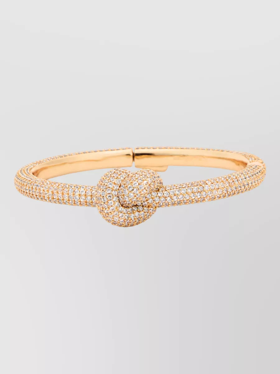 Self-Portrait Crystal-embellished knot bracelet
