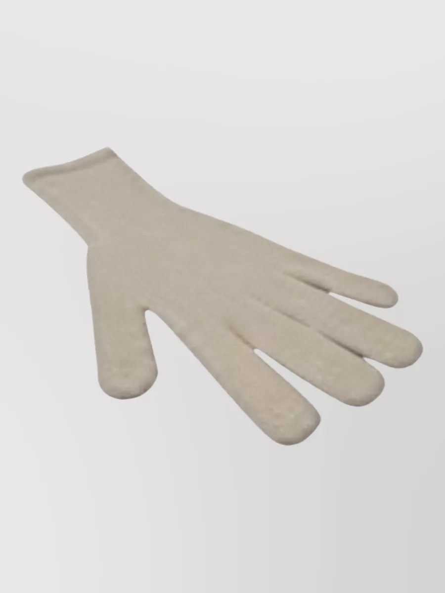 Dolce&Gabbana Cashmere Ribbed Long Gloves