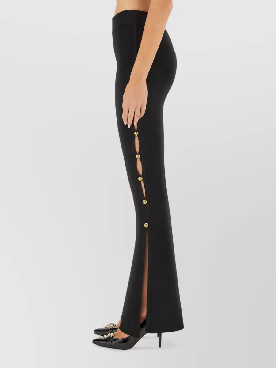 Versace Jeans Couture Cutout Flared Trousers