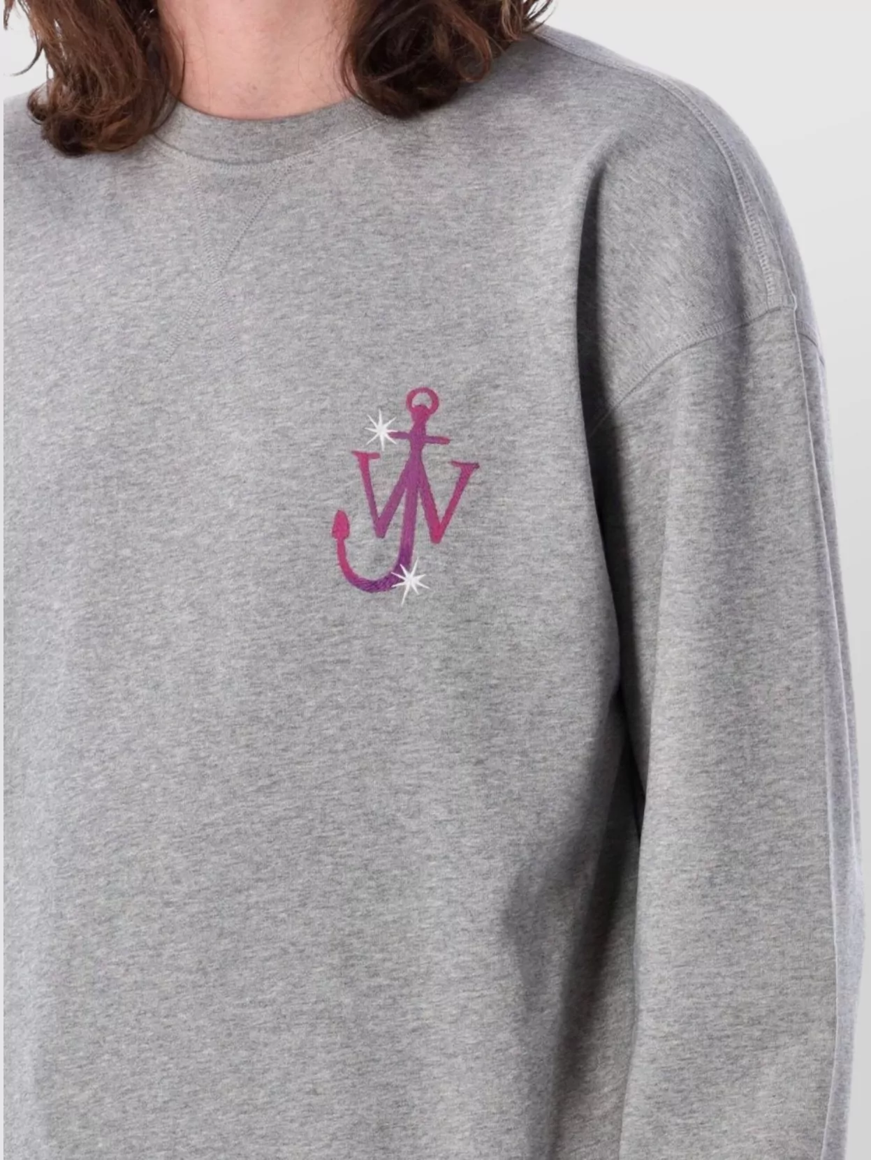 Jw Anderson Graphic Print Crew Neck Sweater