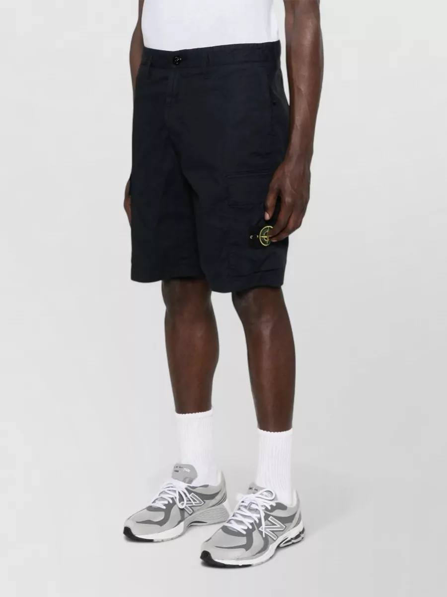 Stone Island Cotton Regular-Fit Cargo Bermuda Shorts