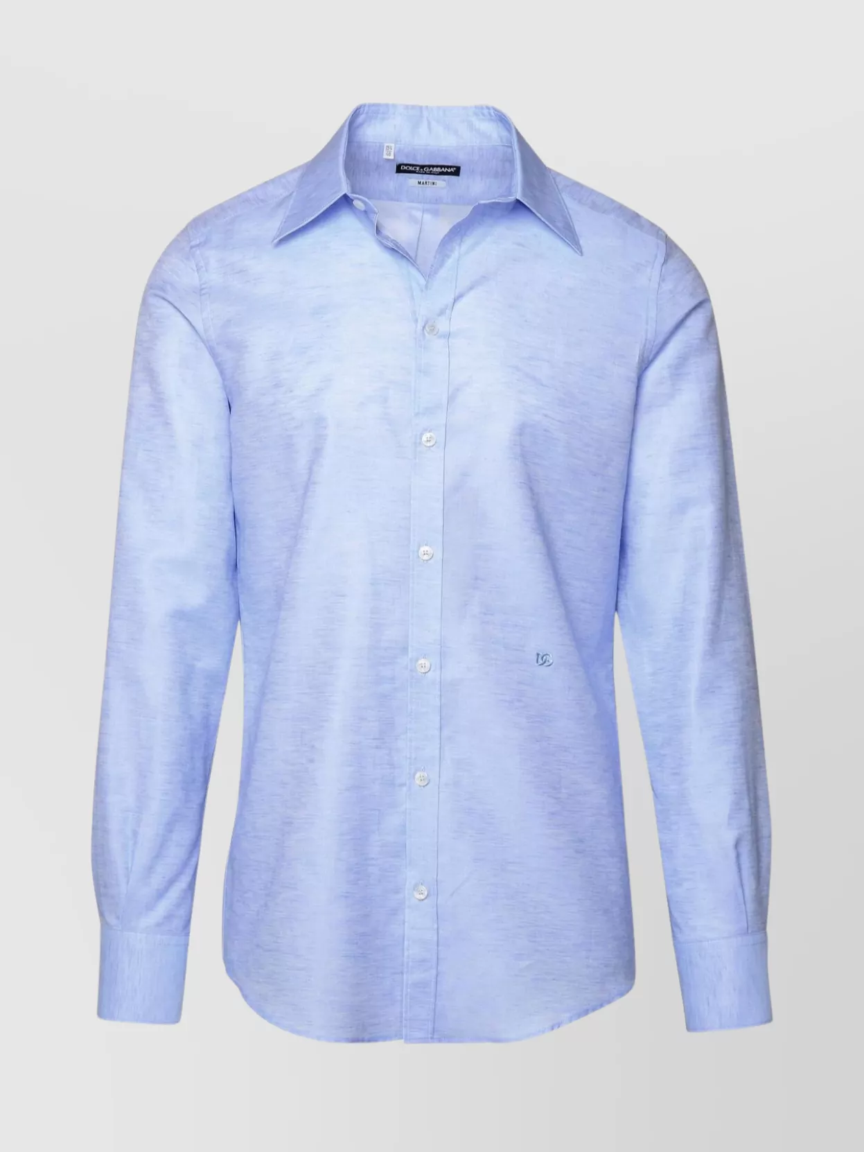 Shop Dolce & Gabbana Linen Blend Shirt Long Sleeves