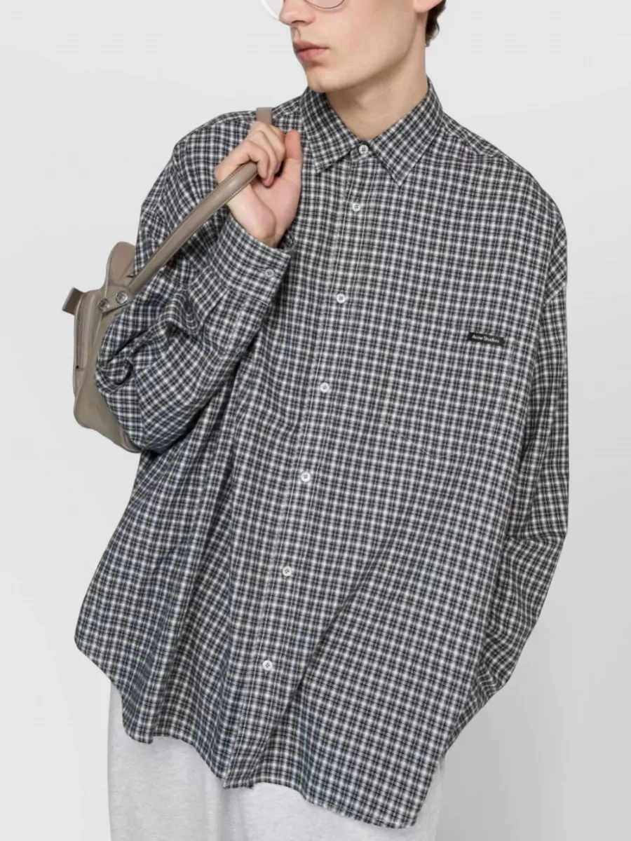 Acne Studios Checked Casual Shirt Button Down Collar