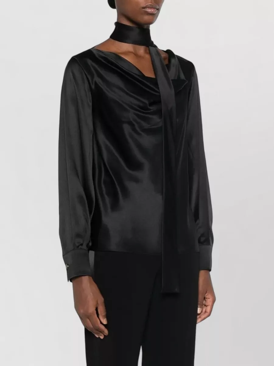 Max Mara Silk Neck Scarf Blouse