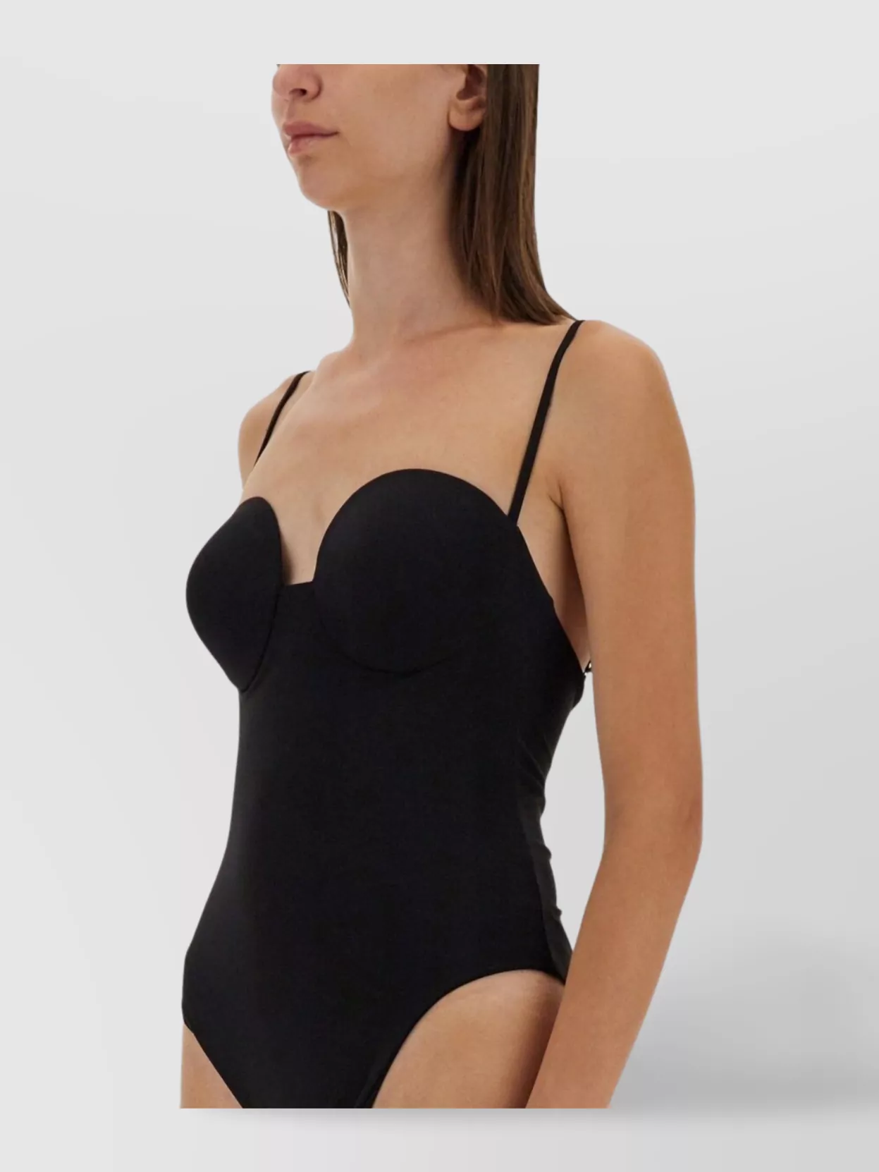 Shop Magda Butrym Strapless Underwire High-cut Swimsuit