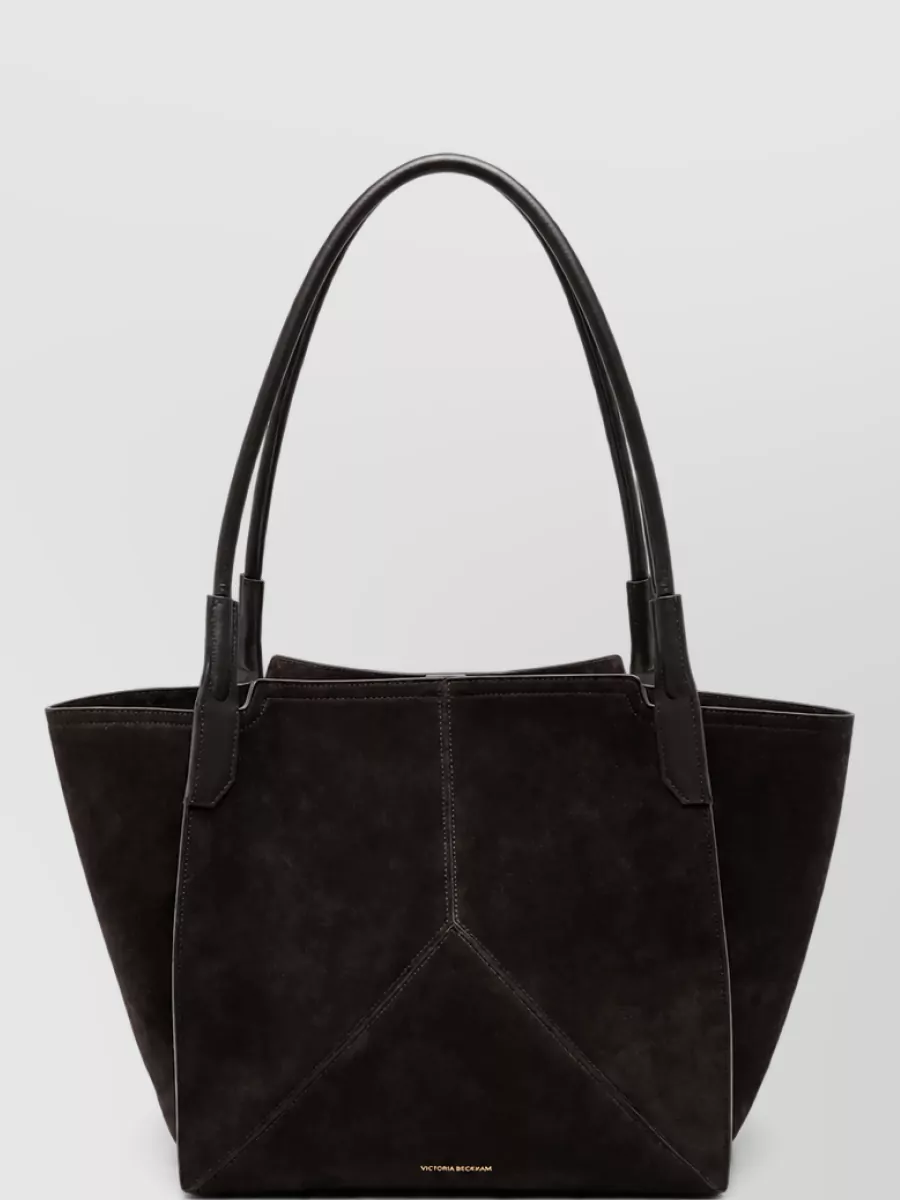 Victoria Beckham victoria suede panelled tote bag