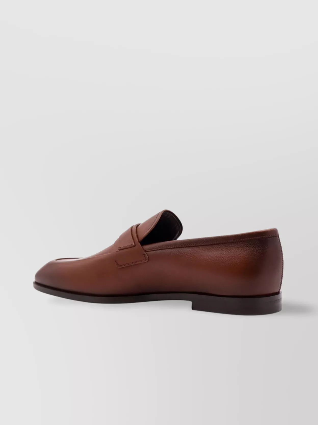 Ferragamo Leather Loafer Featuring Gancini Detail