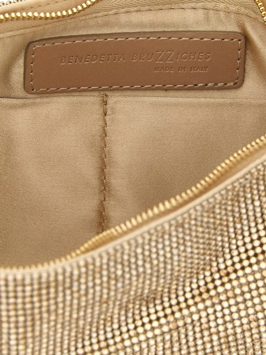 Benedetta Bruzziches Rhinestone Mesh Clutch Bag