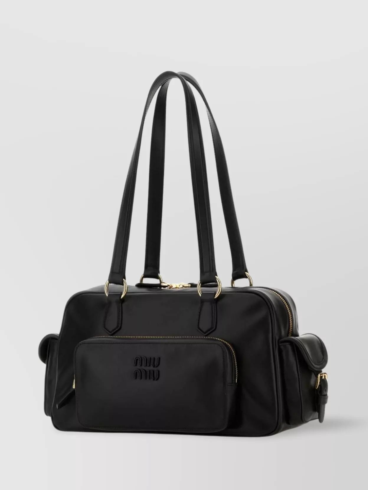 Miu Miu Leather Shoulder Bag Double Handles