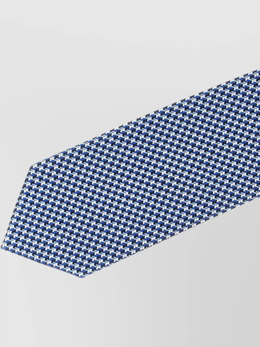 Tom Ford Tonal Star Motif Tie Pointed Tip