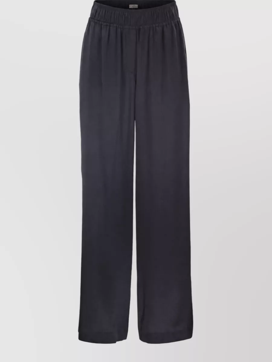 Brunello Cucinelli silk satin track trousers