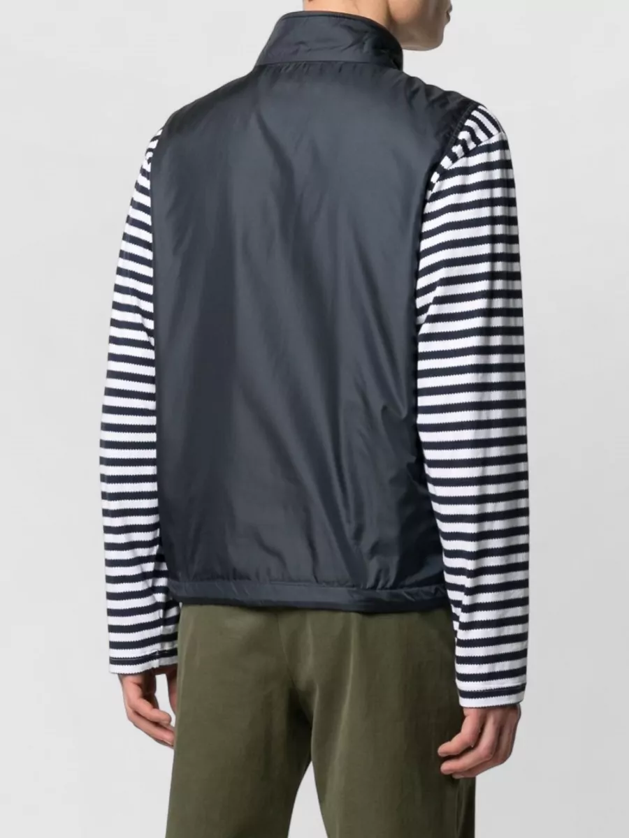 Aspesi High Collar Nylon Silk Sleeveless Jacket