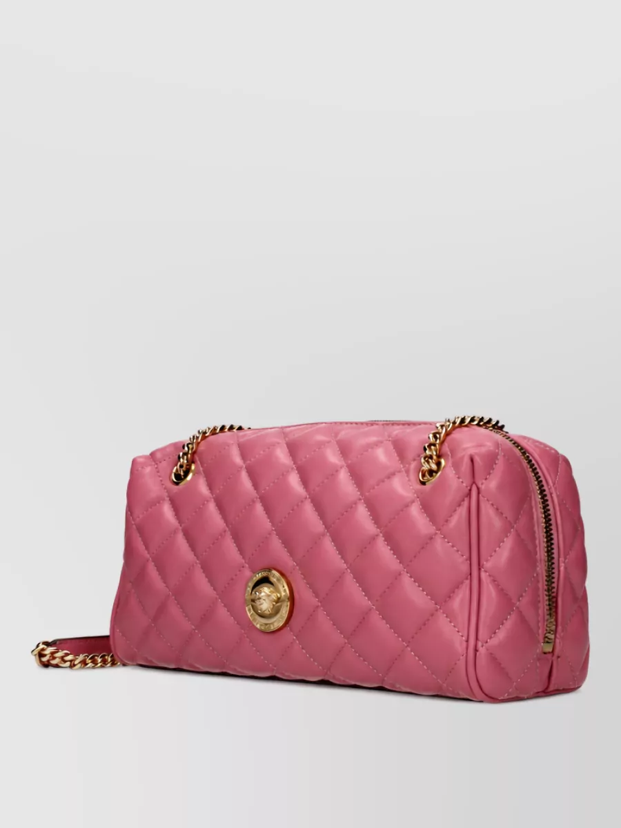 Versace Virtus Leather Clutch Bag