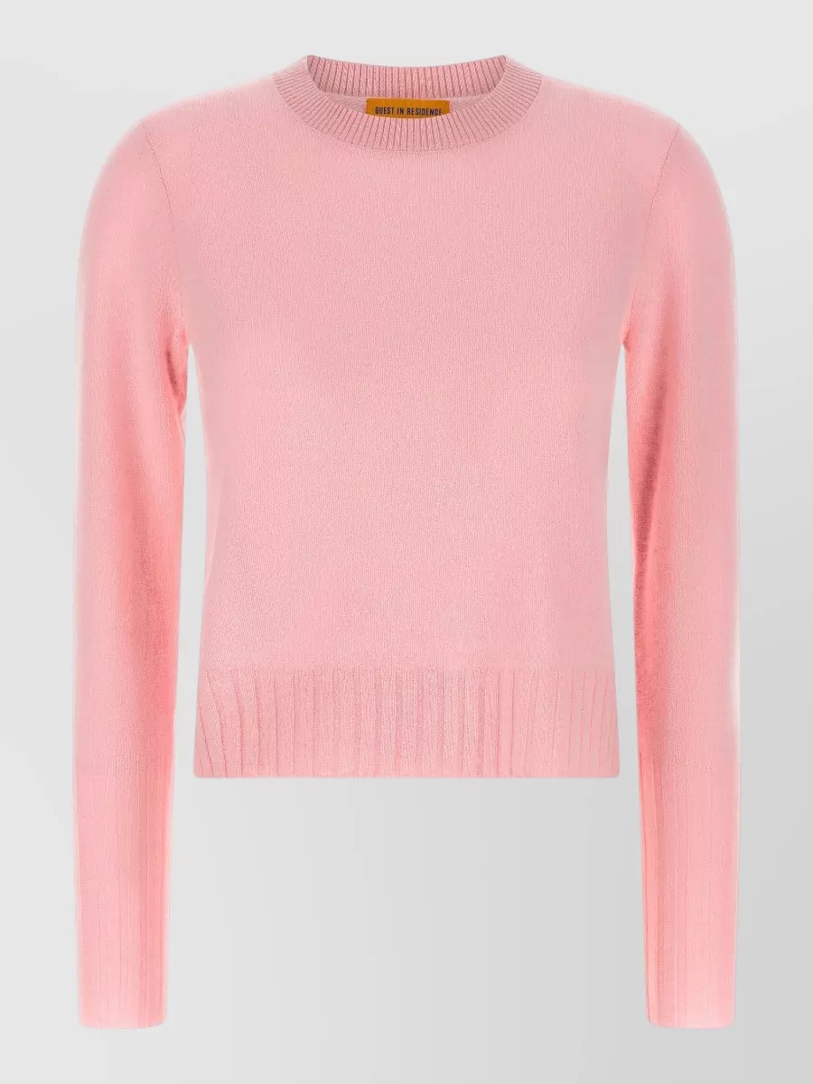 Guest In Residence Cashmere shrunken crew sweater