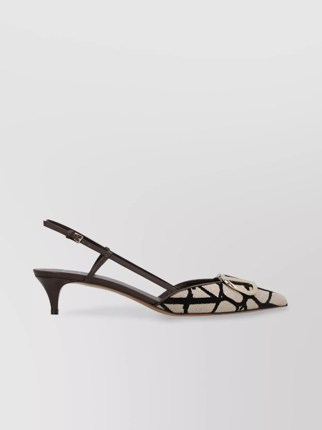 Valentino Garavani Geometric Kitten Heel Sandals