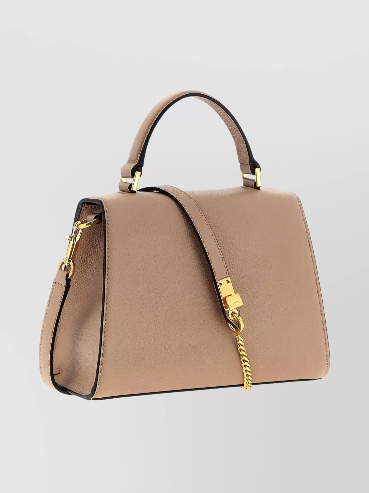 Valentino Small Vsling Handbag Top Handle In Neutral