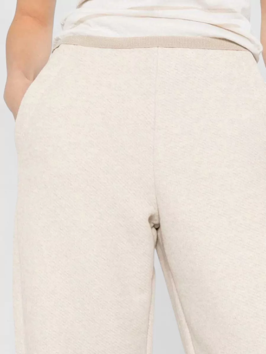 Max Mara Embossed Cotton Trousers