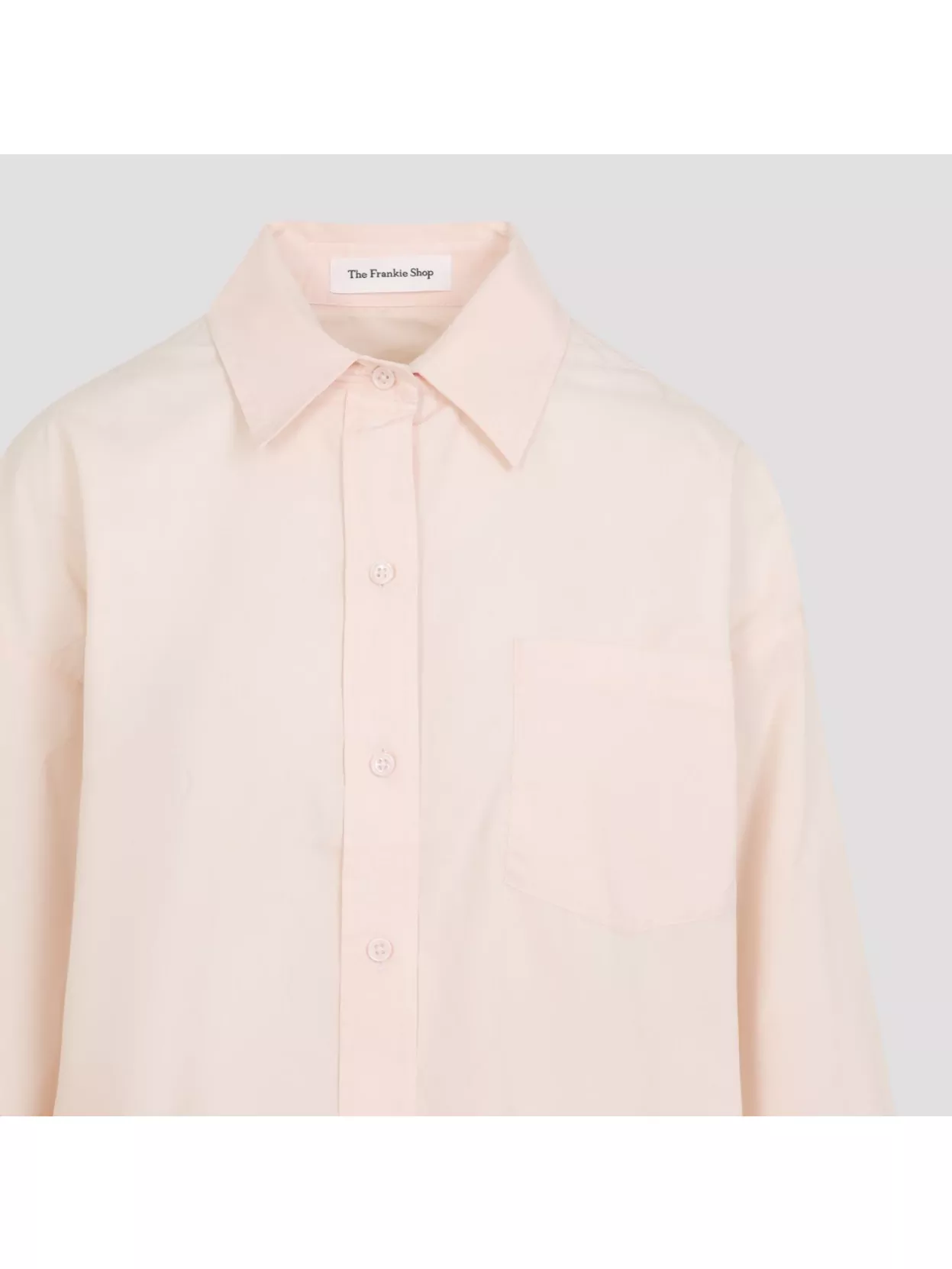 The Frankie Shop Ornella Side Button-up Shirt In Pink