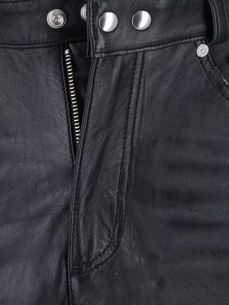 Our Legacy Leather Straight-Leg Trousers