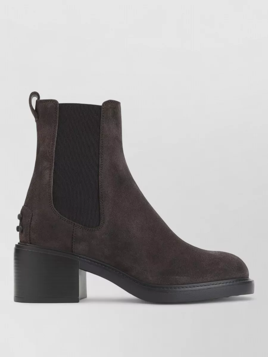 Tod's Suede Leather Ankle Boots