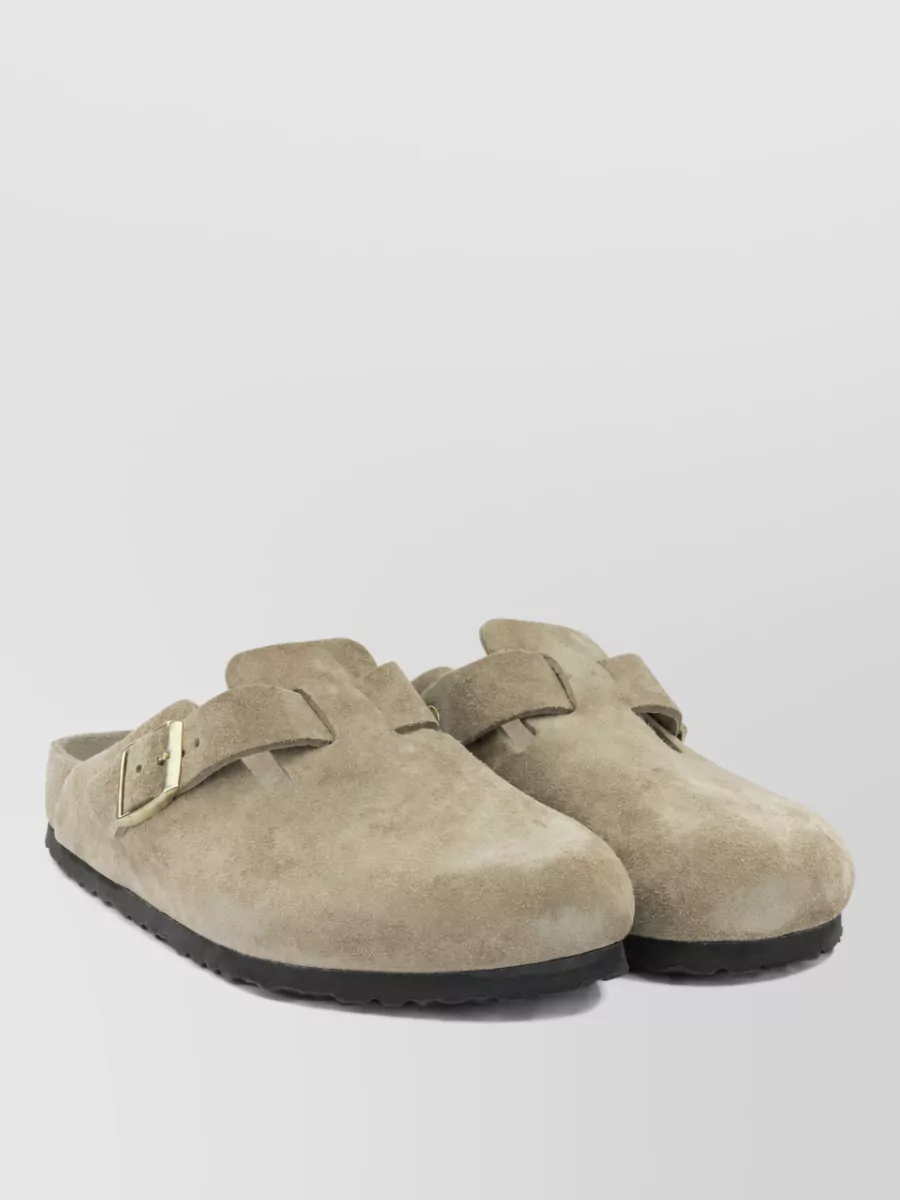Birkenstock suede leather clogs