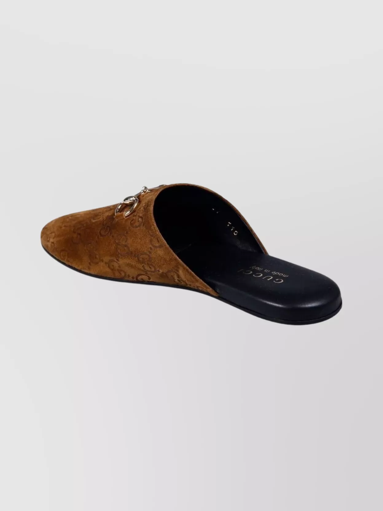 Gucci Gg Pattern Slippers Featuring Horsebit Detail