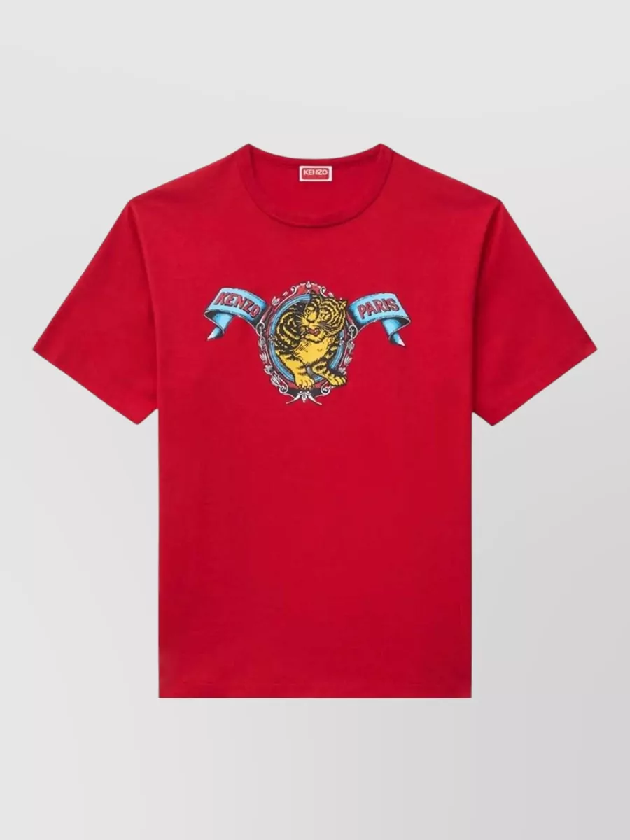 Kenzo Gots Cotton T Shirt Jumping Tiger