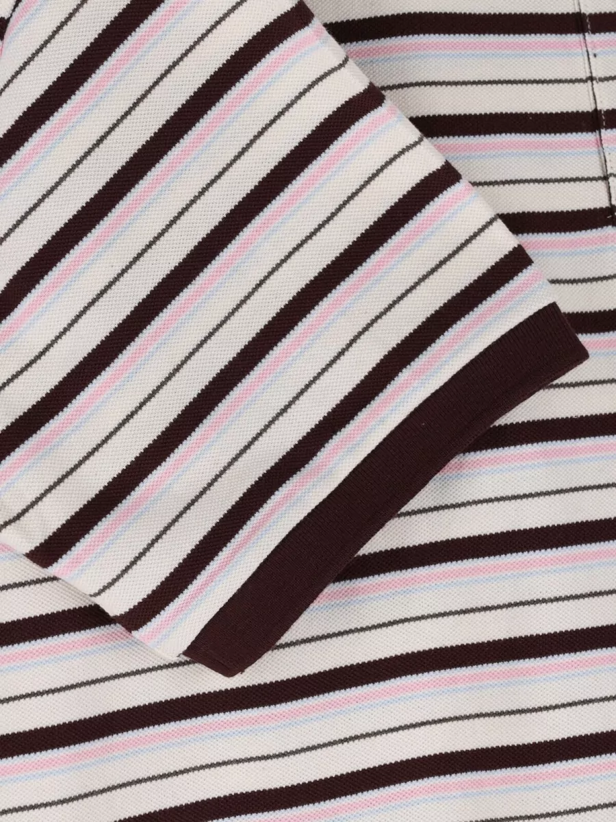 Dunst Striped Cotton Short-Sleeve Polo Shirt