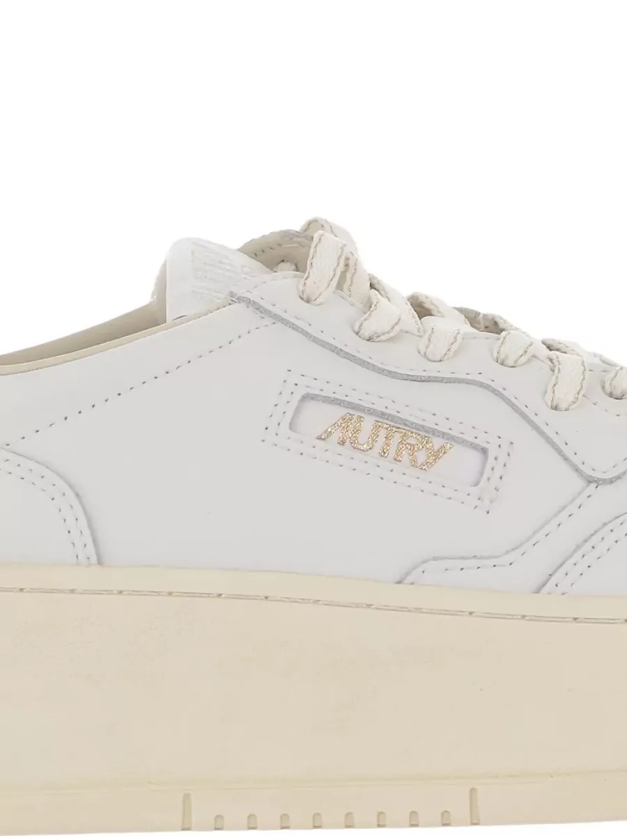 Autry Low Top Sneakers Contrast Heel Platform