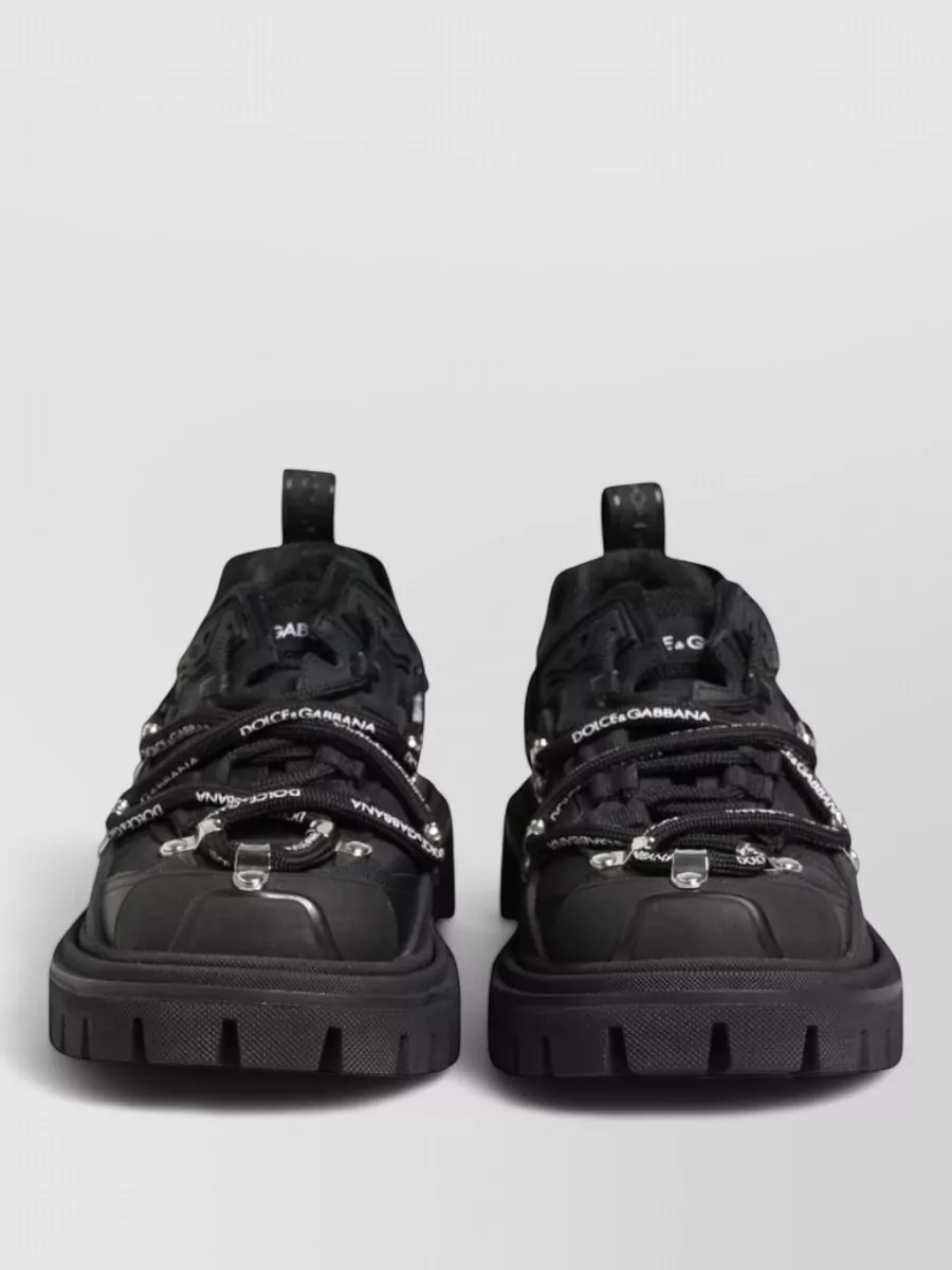 Dolce&Gabbana leather low-top lace-up sneakers