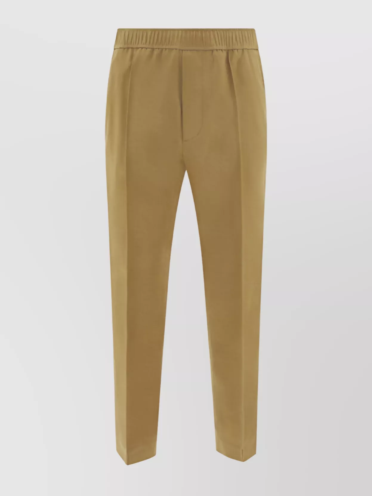 Lanvin Elasticized Waistband Wool Trousers In Yellow