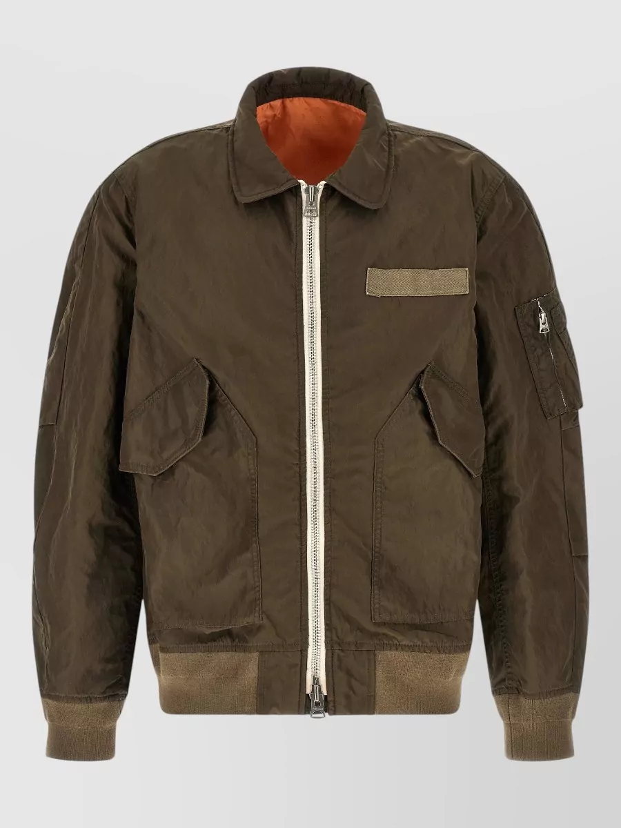 Sacai Quilted nylon padded coat