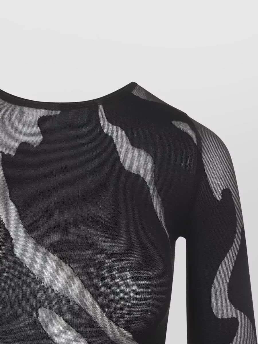 Wolford Printed Long-Sleeve Bodysuit