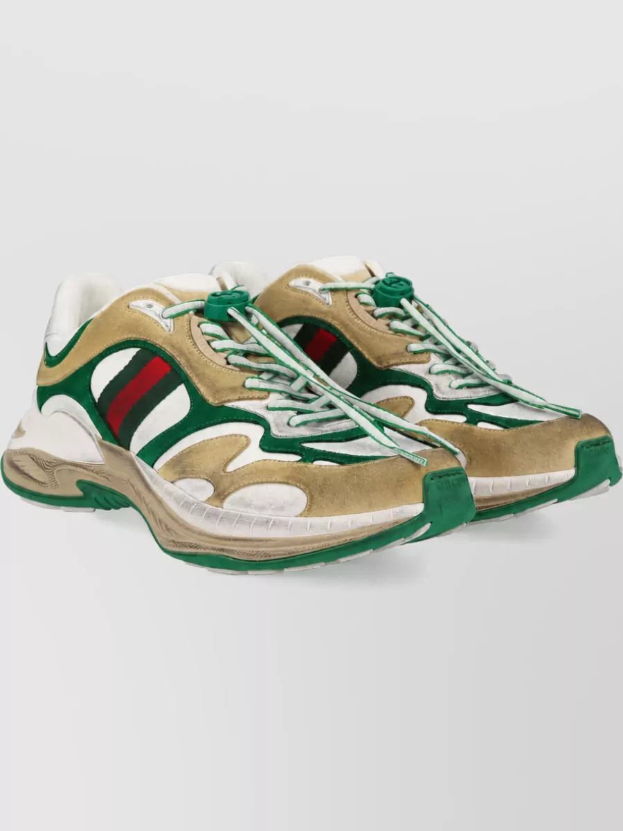 Gucci Suede Low-Top Sneakers