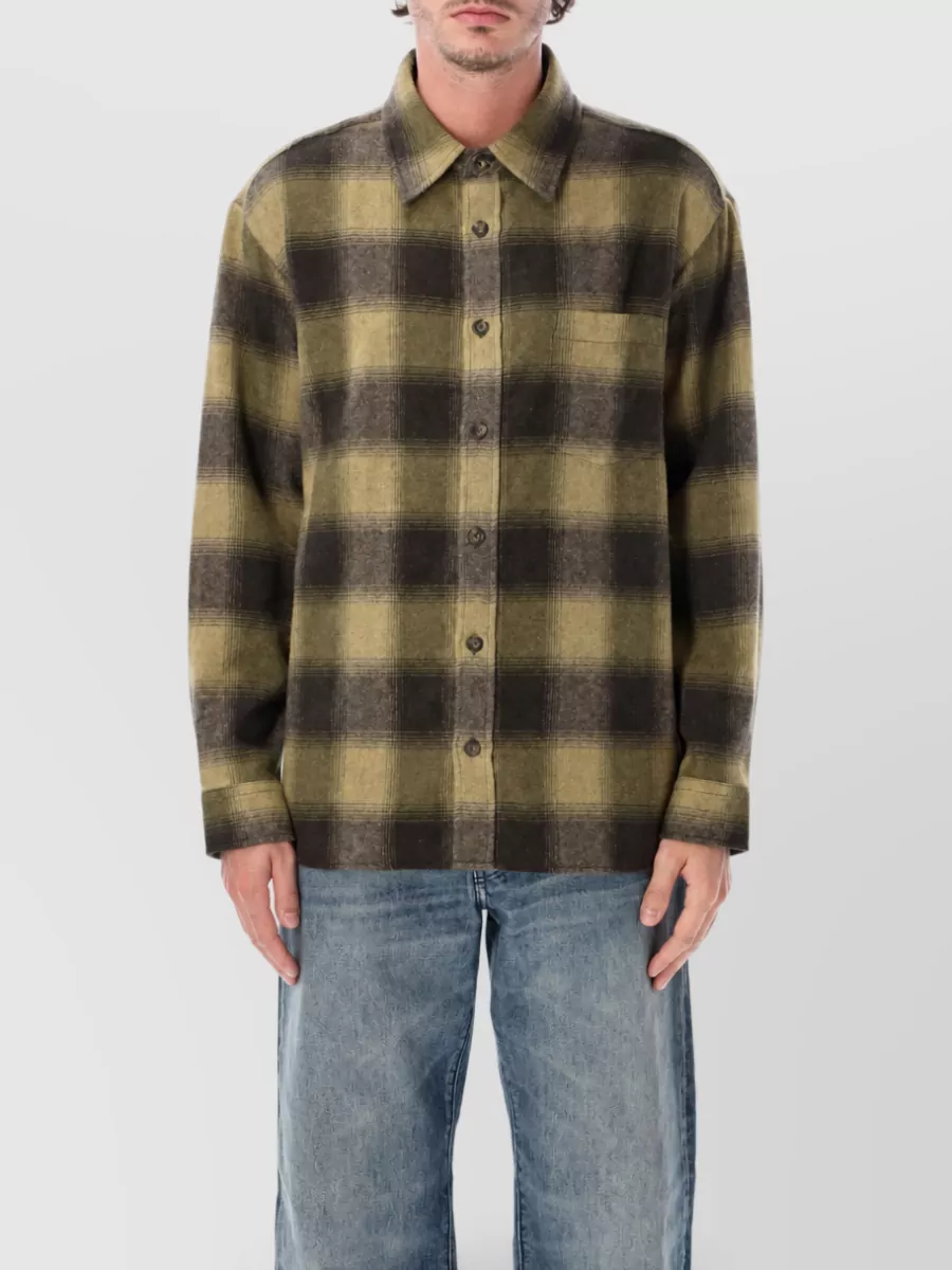 A.P.C. checked wool shirt