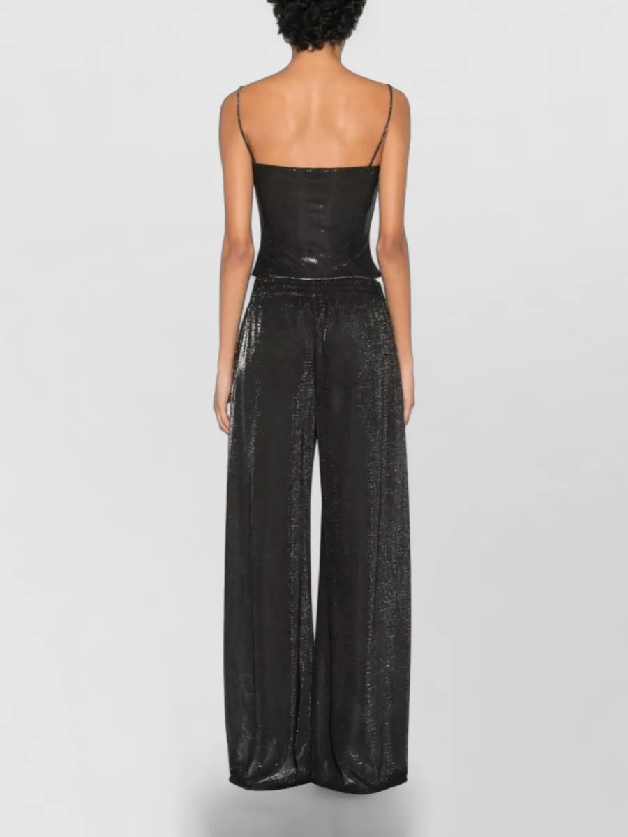 Gucci Metallic Square Neck Sleeveless Top