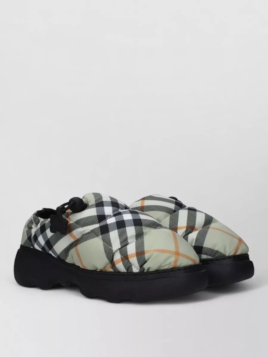 Burberry plaid loafers