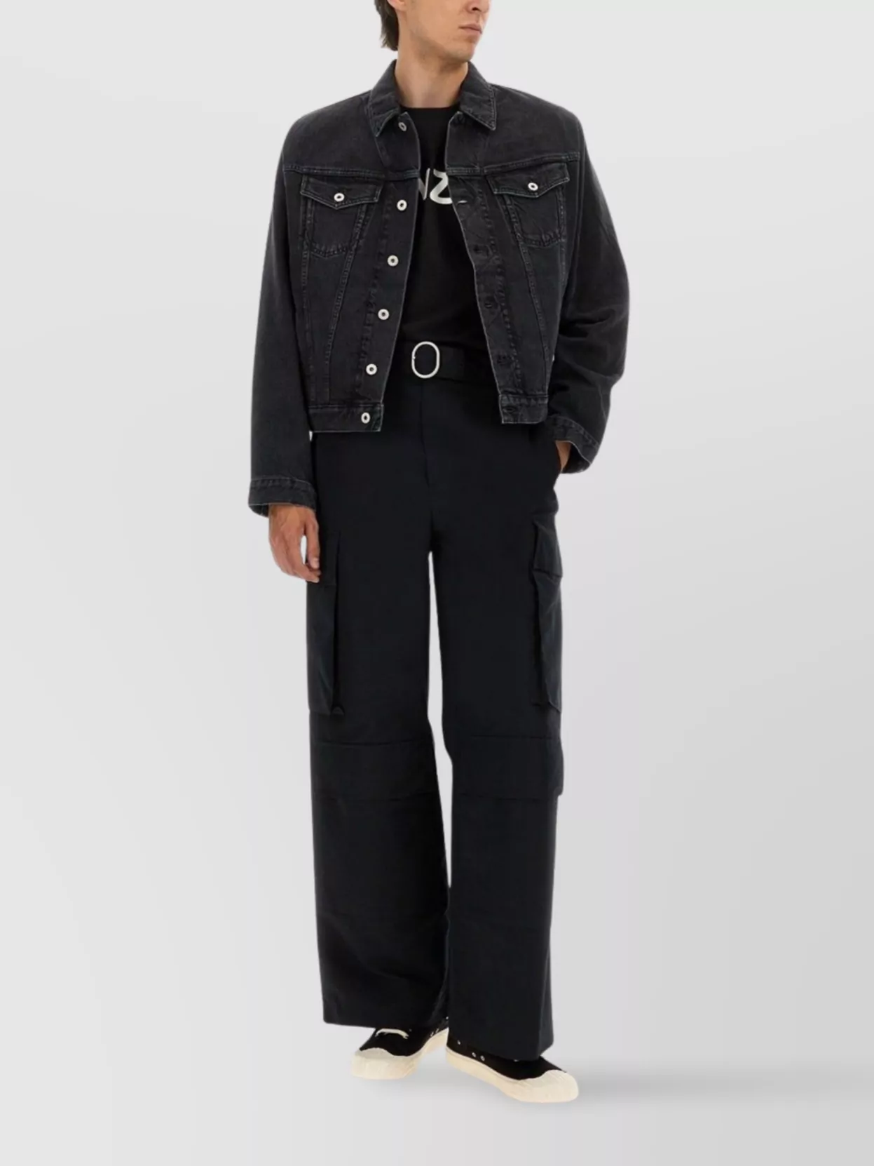 Kenzo Detail Collar Pockets Embroidered Back