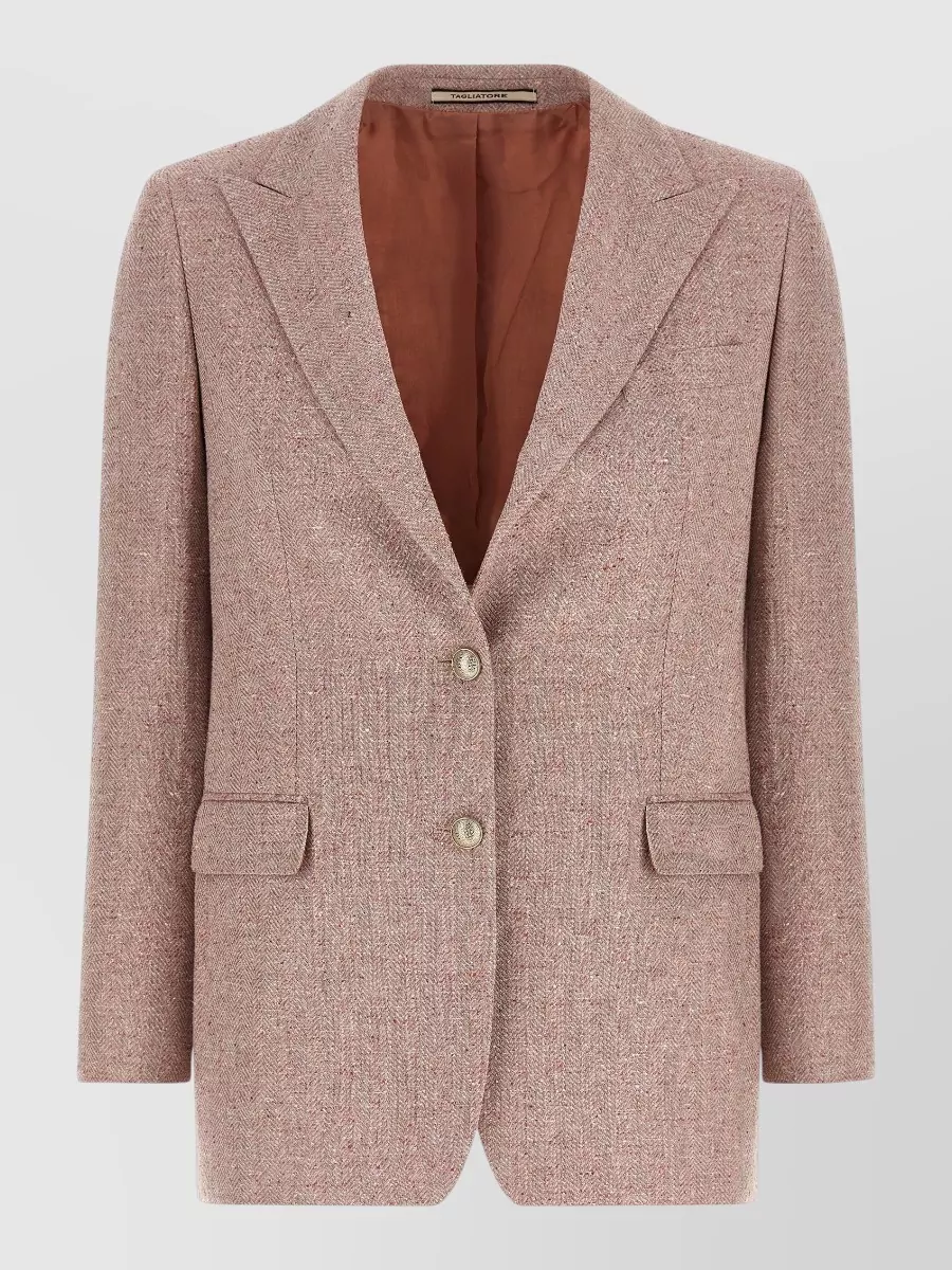 Tagliatore Silk blend single-breasted blazer