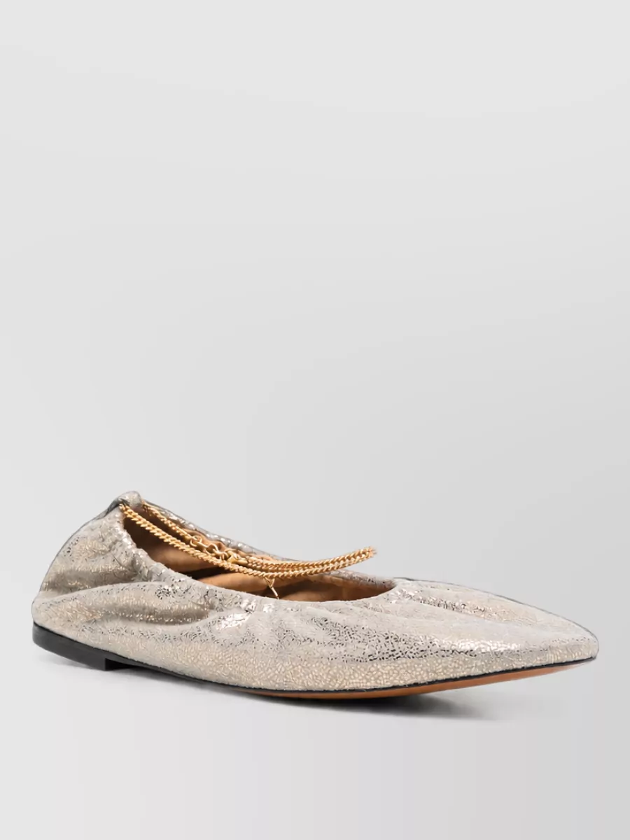 Stella Mccartney metallic ballerina flats