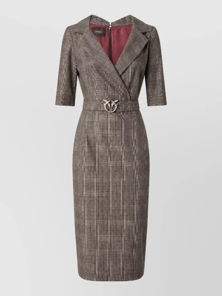 Pinko wool blend tailored dress