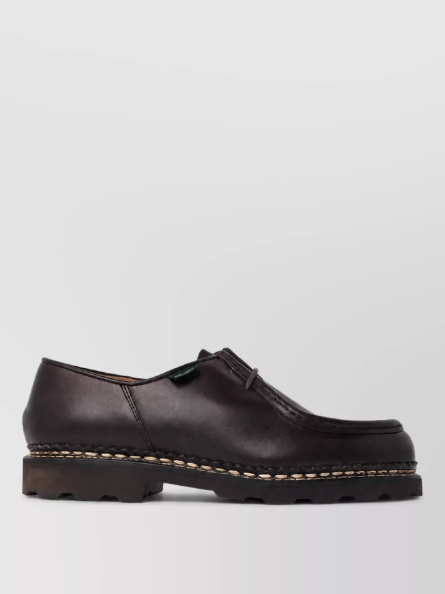 Paraboot leather derby shoes