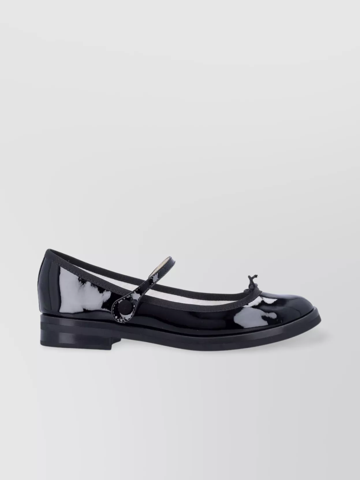 Repetto Patent Mary Jane Lace-Up Shoes