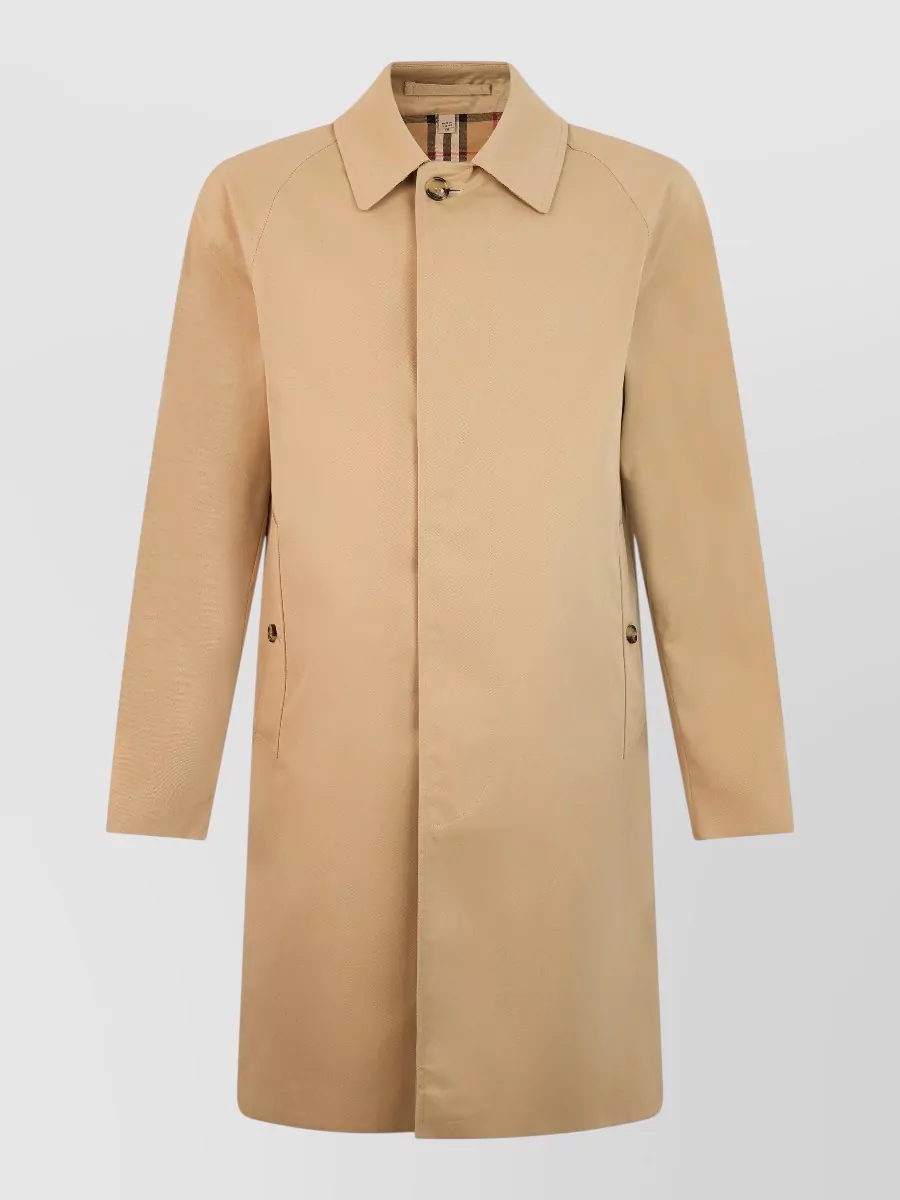 Burberry cotton long-sleeve trench coat