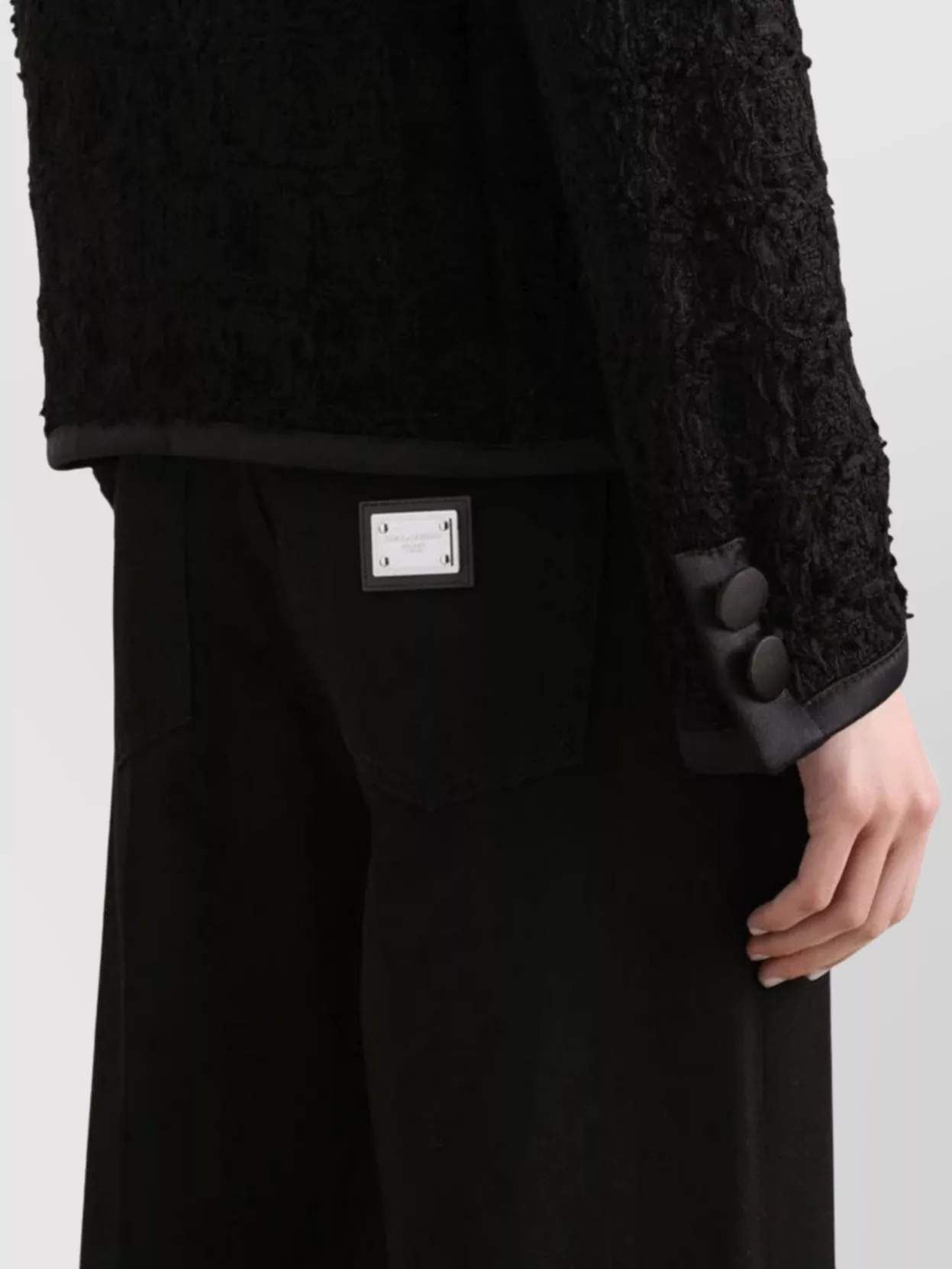 Dolce & Gabbana Five-pocket Flared Straight Jeans In Black